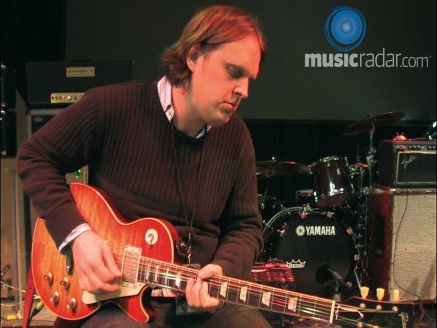 Joe keeps his playing fresh by using the whole of the guitar's fretboard